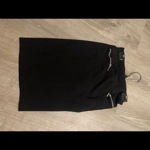 Black pencil skirt